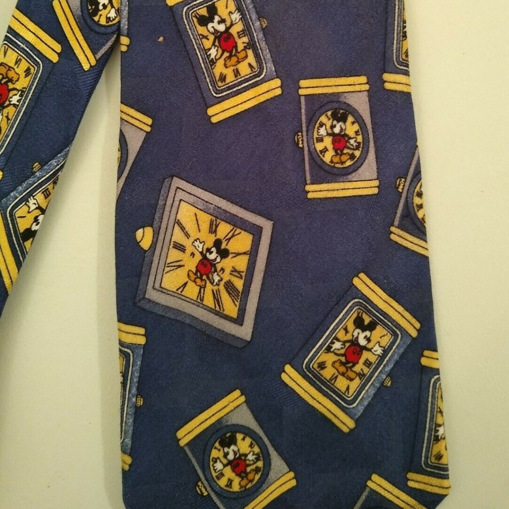 Mickey Mouse Watch Men's Necktie By Atlas Design